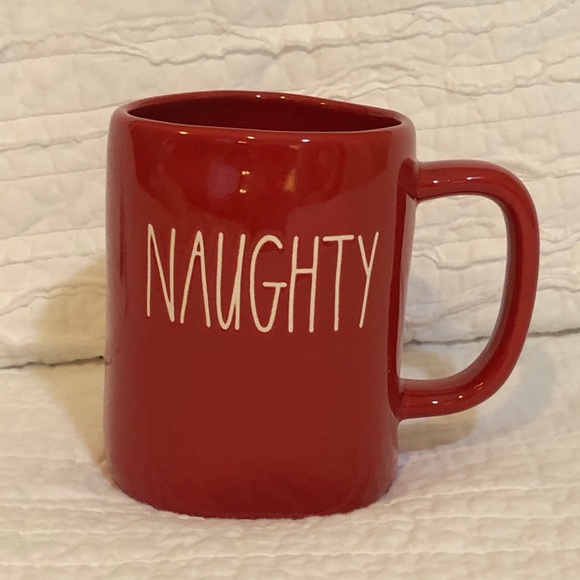 🆕NWT Rae Dunn 2 Mug Set—Red Nice & Naughty - Picture 4 of 7
